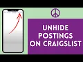 How to Unhide Post in Craigslist 2024 Unhide Your Listings on Craigslist