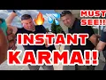 Karens Gets PEPPER-SPRAYED ARRESTED INSTANT KARMA