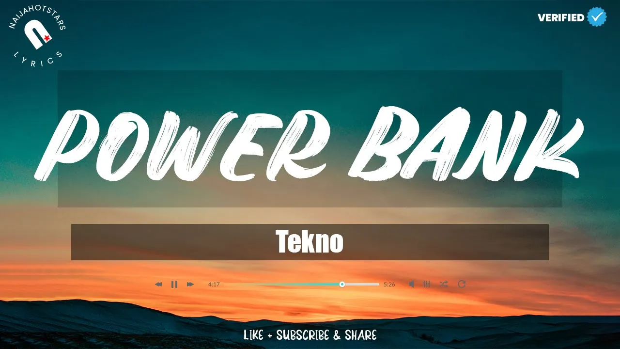 Tekno - Powerbank (Lyrics) Tekno - Powerbank (Lyrics)