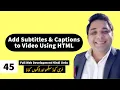 How to Add Subtitles to Using HTML
