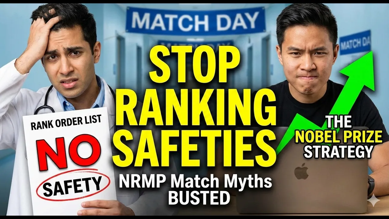 NRMP Match Strategy: Why You Should NEVER Rank Safeties First | Rank Order List (ROL)