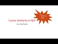 NLP - Cosine Similarity in Textual Data