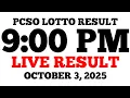 Download Lagu Lotto Result Today 9:00 PM Draw October 3, 2025 PCSO LIVE Result