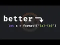53 I love format in Rust