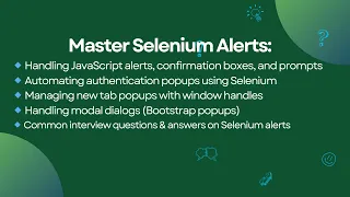 How to handle modern popups in Selenium Java automation Modern UI Popups Selenium Interview