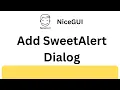 NiceGUI Tutorial - How to Add SweetAlert