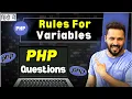 PHP interview questions Variables Rules for PHP