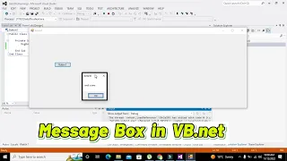 how to show message box in vb net simplest code for message box in visual basic net