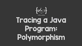 Tracing a Java Program Polymorphism