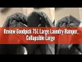 Review Goodpick 75L Large Laundry Hamper Collapsible Large Laundry Basket with Wheels Clothes Hamp