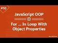 Learn JavaScript OOP in Arabic - For In Loop With Object Properties