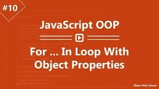 Learn JavaScript OOP in Arabic - For In Loop With Object Properties