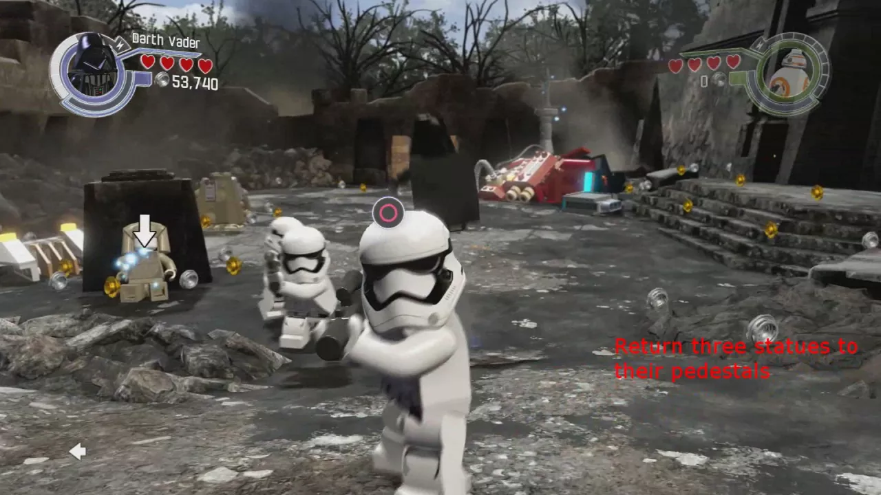 Lego Star Wars: The Force Awakens - How to Unlock Studs X2 Red Brick