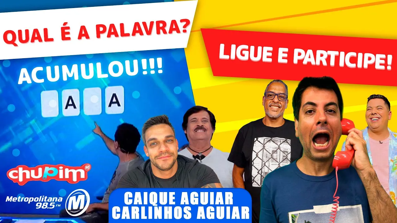 CAIQUE AGUIAR E CARLINHOS AGUIAR - PALAVRA MISTERIOSA!!! - 11/07/2023