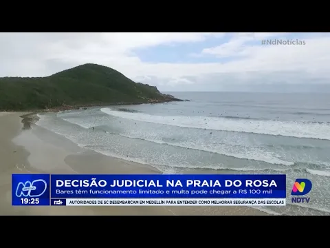 Decisão judicial na Praia do Rosa: bares têm funcionamento limitado e multa pode chegar a R$ 100 mil