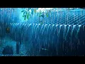 Download Lagu Goodbye Insomnia With Heavy RAIN Sound | Rain Sounds On Old Roof In Foggy Forest At Night, ASMR