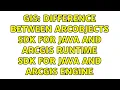 GIS Difference between ArcObjects SDK for Java and ArcGIS Runtime SDK for Java and ArcGIS Engine