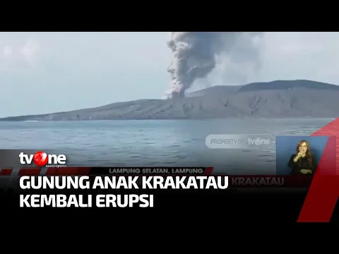 Gunung Anak Krakatau Kembali Erupsi, Sudah Dua Kali Sejak Sabtu Pagi