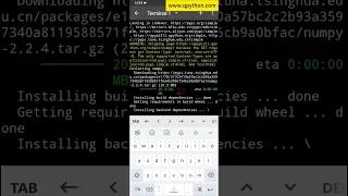 How to install extension packages in QPython