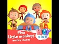 Five Little Monkeys - HeyKids Nursery Rhymes