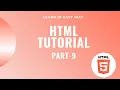 HTML Tutorial in Bangla HTML CSS Part - 9 Learn with Tanzil