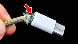 Don't Throw Away Broken Charging Cables! How To Fix That Few People Know About