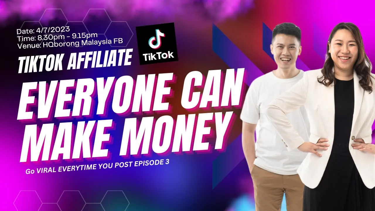 Everyone Can Make Money With Tiktok Affiliate -  Go VIRAL EVERYTIME YOU POST EPISODE 3