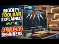 AutoCAD Tutorial For Beginners Modify Toolbar Explained in Hindi Part-1