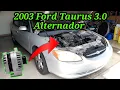 2003 Ford Taurus 3 0 How to change the alternator