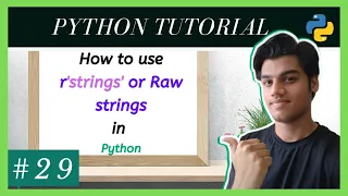 Raw strings R-string in python Python Tutorials For Absolute Beginners In Hindi