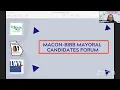 Bibb County mayoral candidates meet in virtual forum Full forum