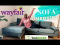 WAYFAIR SOFA CHAISE UNBOXING ASSEMBLY TASKRABBIT JQ