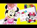 Coloring a Minnie Mouse Play Pack