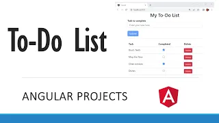 To-Do List in Angular with source code in GitHub