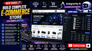 Build a Complete E-Commerce Website with PHP MySQL Admin Panel CRUD Order Management