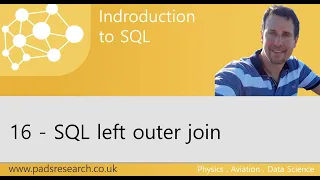 Learn SQL - 16 SQL left outer join