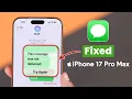 Message Not Delivered on iPhone 17 Pro Max - How to Fix