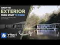 Exterior Architectural Visualization in V-Ray 6 3ds Max Tutorial from Start to Finish