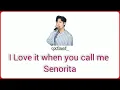 Lee Eunsang - Senorita (Cover) lyric