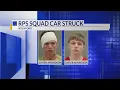 Rockford police vehicle damaged in pursuit of fleeing suspects