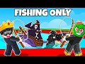 I did Fishing ONLY Challenge in Steal a Brainrot Roblox