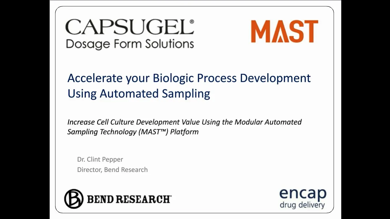 Accelerate your Biologic Process Development Using Automated Sampling