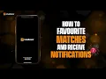 How to Favourite a Match on the LiveScore App LiveScore