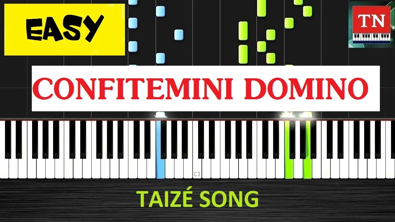 Confitemini Domino - Taizé | Piano tutorial | Very Easy Confitemini Domino - Taizé | Piano tutorial | Very Easy