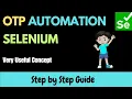 How to Automate OTP in Selenium Important Concept