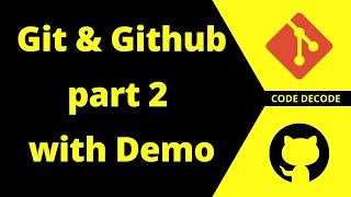 Git and Github Part 2 with Live Demo Github SSH key Code Decoded