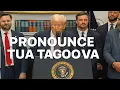 Download Lagu Get a load of Trump trying to pronounce Tua Tagova