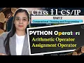 PYTHON Operators - Arithmetic Operator Assignment Operator CBSE Class Lovejeet Arora
