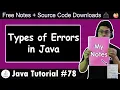 Errors Exception in Java