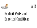 Selenium Explicit Waits and Expected Conditions Tutorial